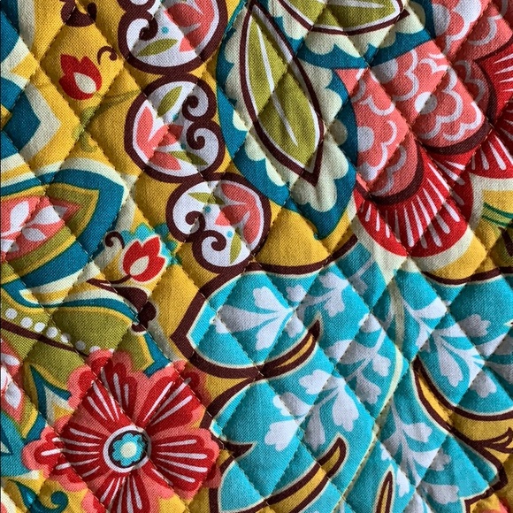 Vera Bradley Gold Floral Handbag - Picture 3 of 12